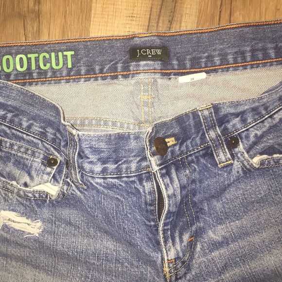 Distressed bootcut  JCrew jeans - Picture 5 of 6